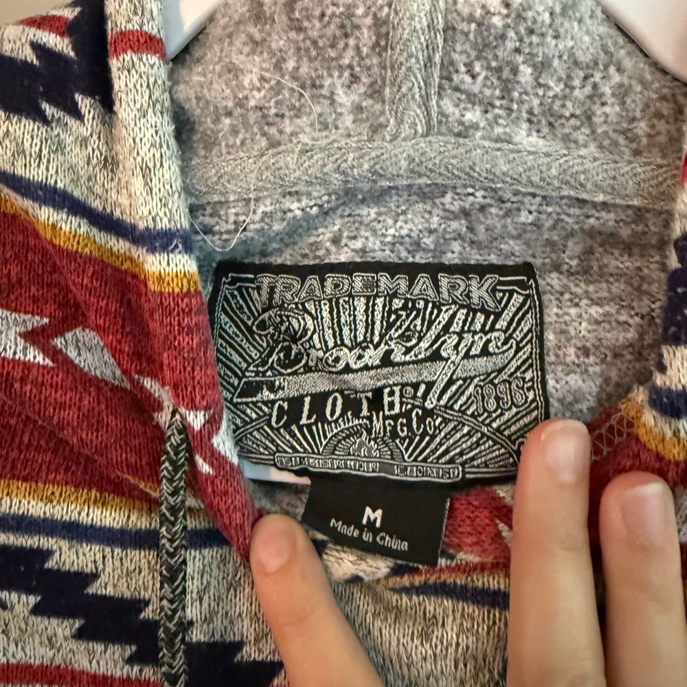 Multicolor Patterned Hoodie - Picture 3 of 4